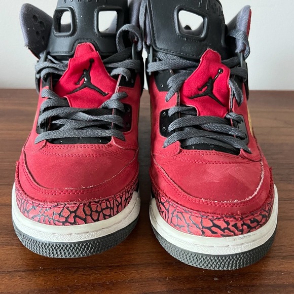 Nike Air Jordan Spizike Red Black Toro Bravo Men's Size 11 Sneakers 315371-601 - Picture 5 of 10